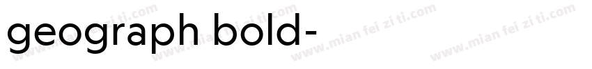 geograph bold字体转换